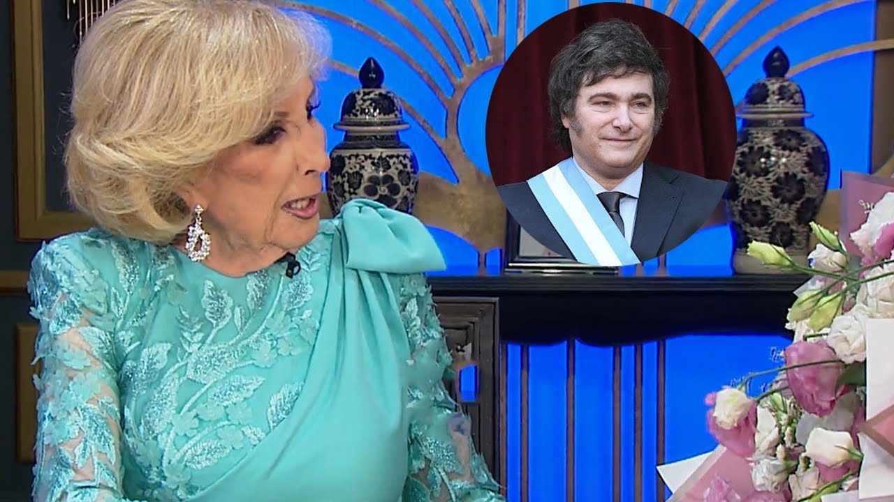 La reacción de Mirtha con el regalo de Milei por su cumpleaños: 