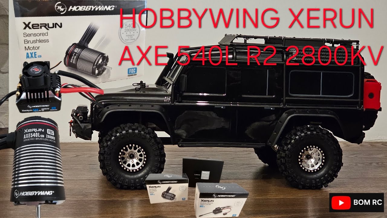 HOBBYWING XERUN AXE 540L R2 2800KV на Traxxas TRX4