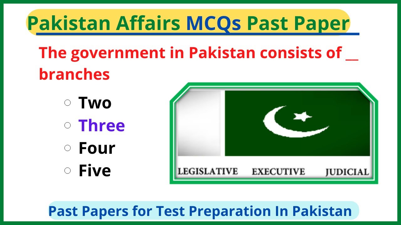 Pakistan Affairs MCQ Type Questions for Test Preparation | Mr MircHuu