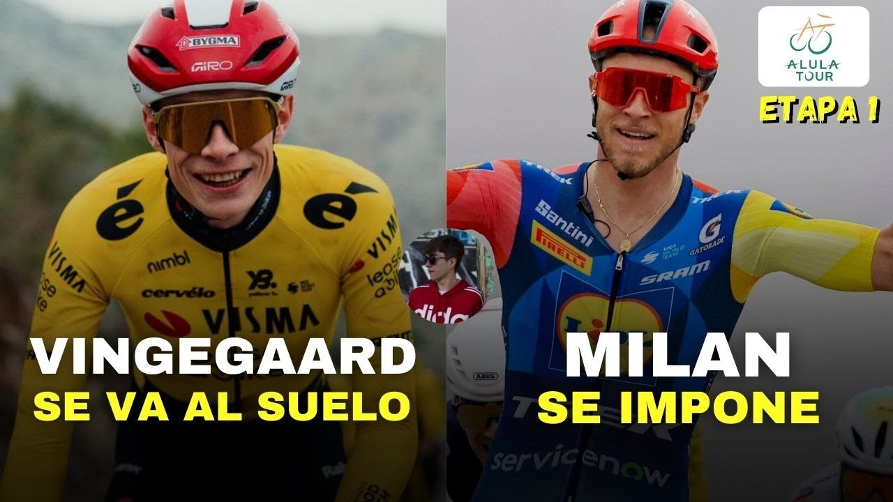POLÉMICA CAÍDA DE VINGEGAARD, MILAN VENCE EN EL ALULA TOUR Y MALAS NOTICIAS PARA UAE
