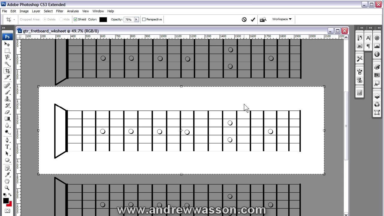 Creating Guitar Fingerboard Diagrams in Photoshop...