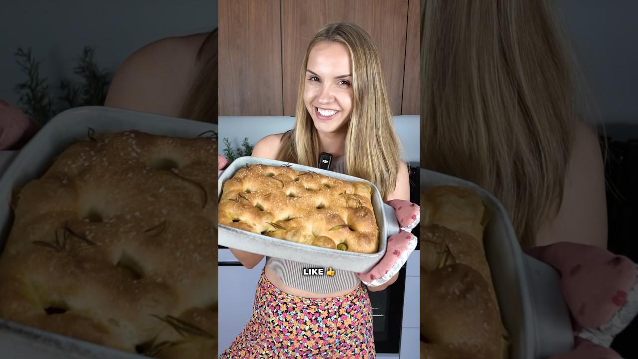 Focaccia bez zagniatania 😍😍😍 #furajedzenia #focaccia