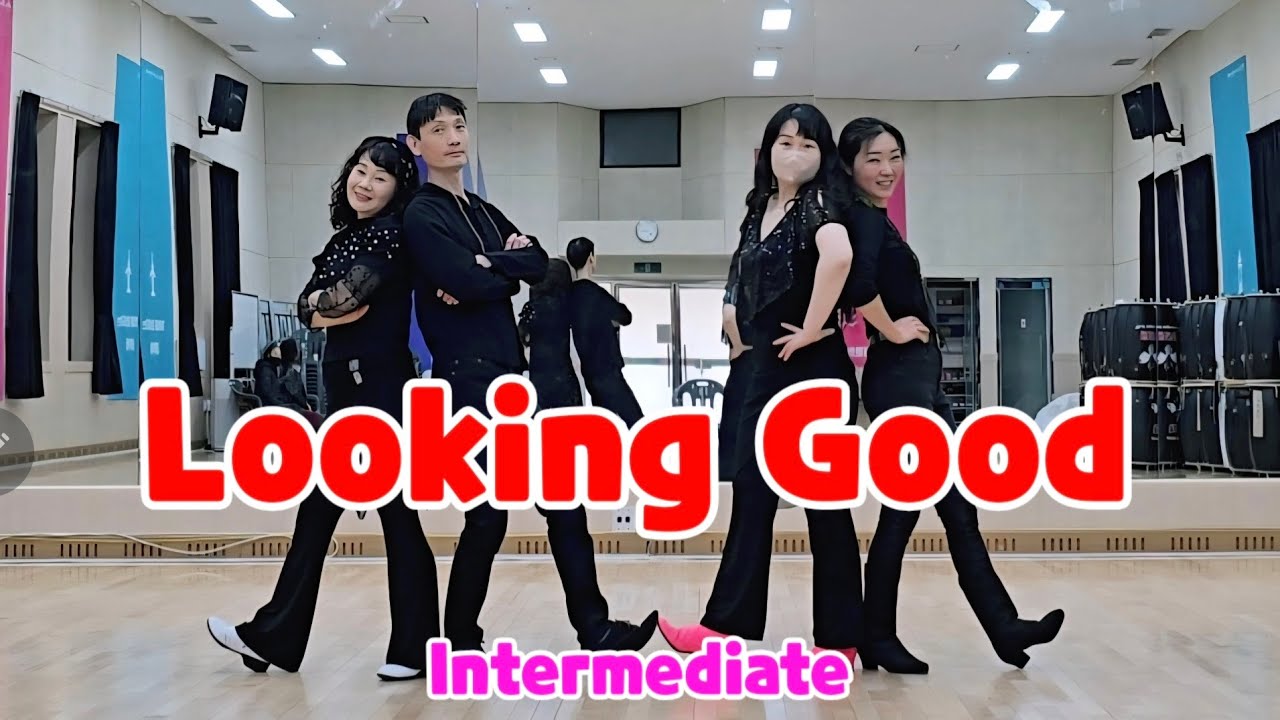 Looking Good Line Dance 루킹굿 라인댄스/중독성 강한 중급작품/Intermediate #두리라인댄스 #라인댄스퀸코리아안산배곧지부