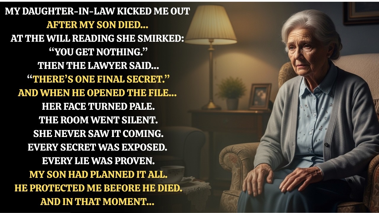 My Daughter In Law Kicked Me Out After My Son Died… But His Will Changed Everything