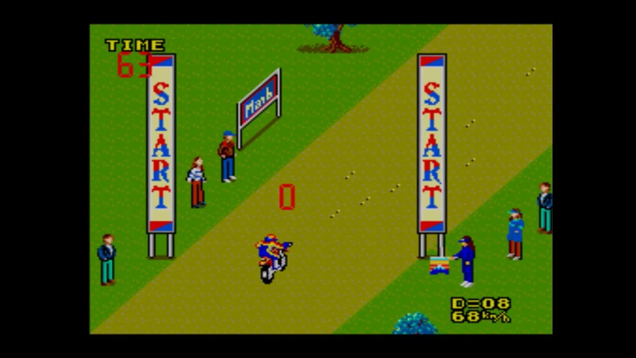 Enduro Racer  - Sega Master System Game Play