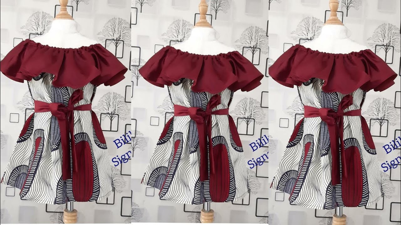 How to make an Off Shoulder Cape dress