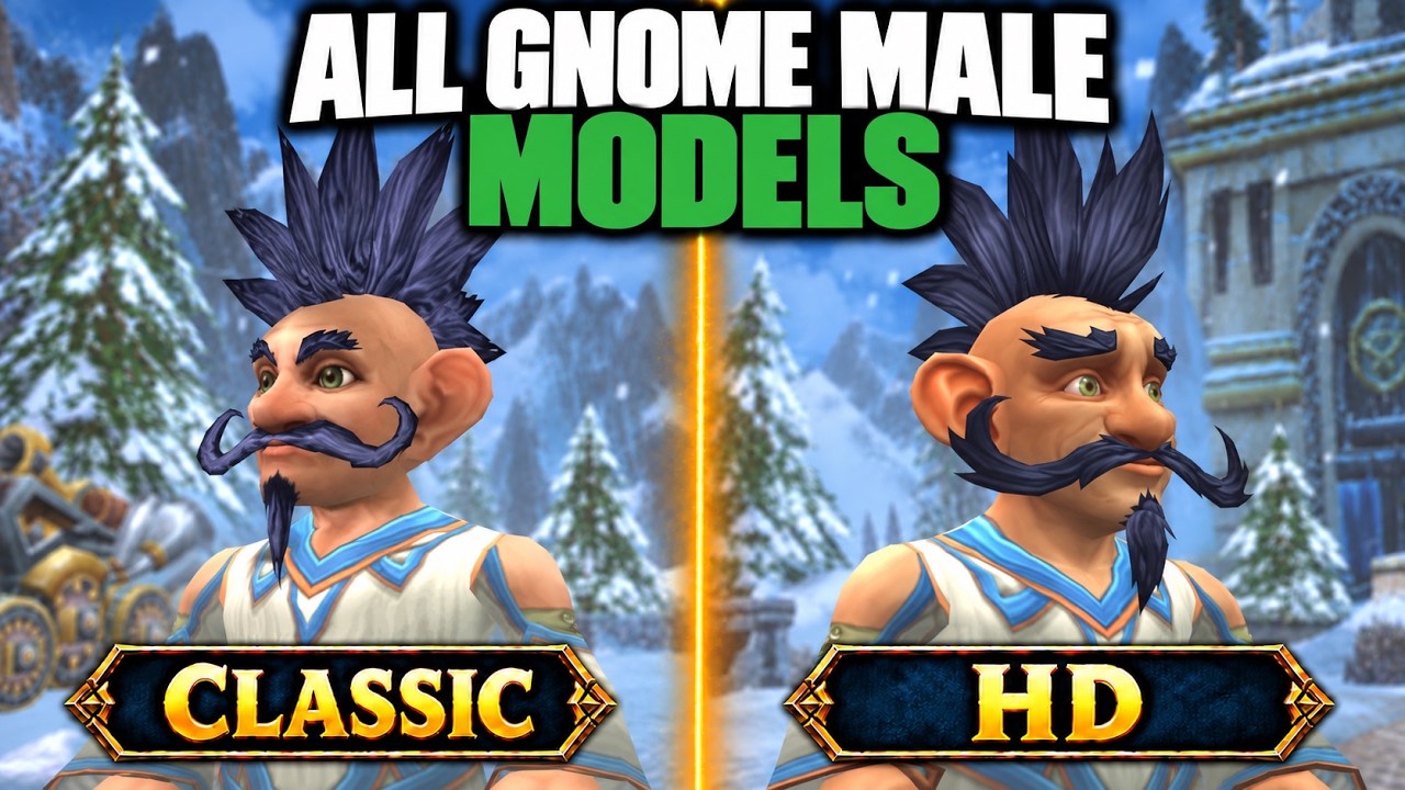 Gnome Male Character Creation Classic and HD &ndash; All Options   WoW Forever Beta
