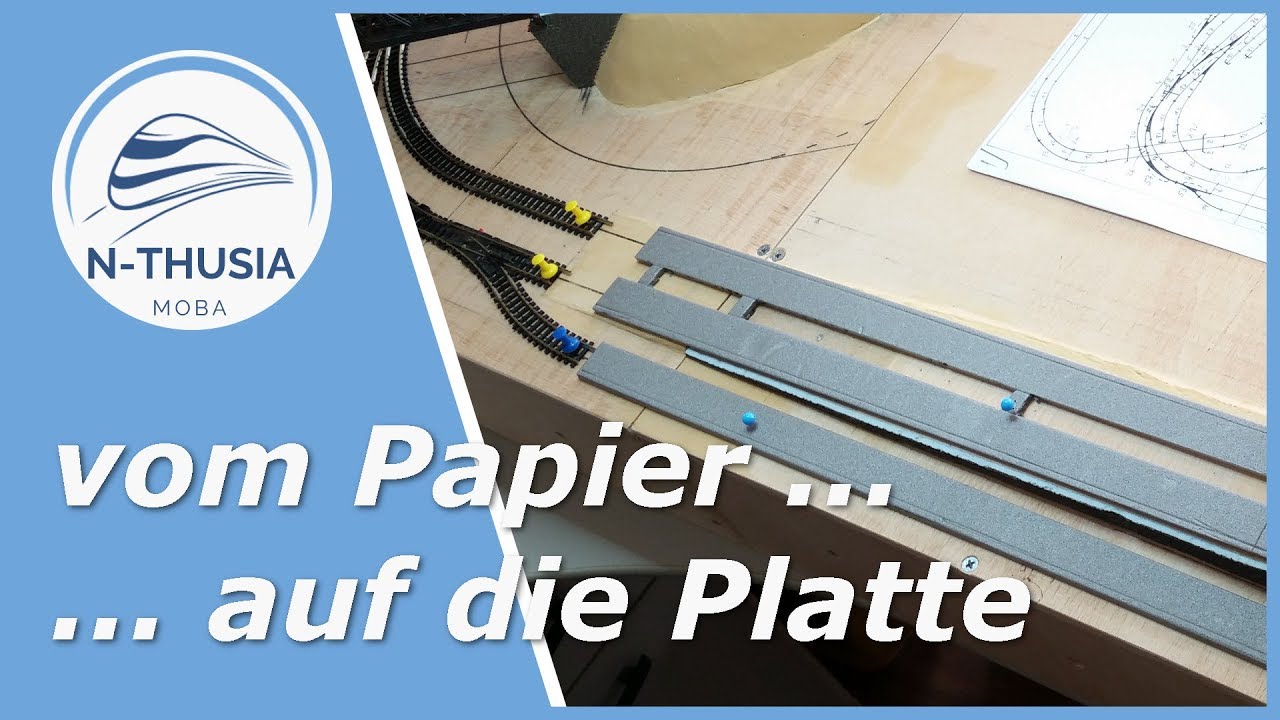 Gleisplanung – vom Papier auf die Platte | Schreibtisch Modellbahn Spur N