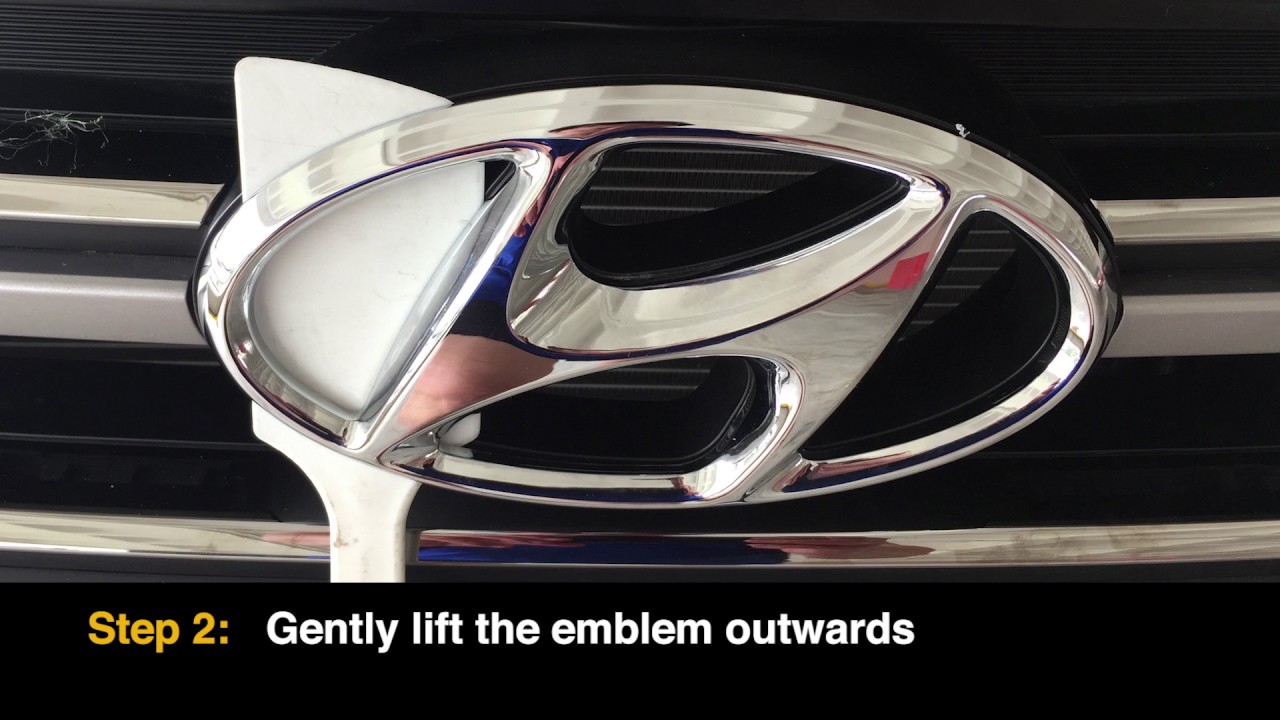 2017 Hyundai Tucson Front Emblem Removal