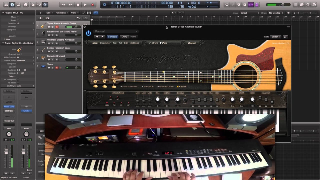 How to Play VST Guitar on Keyboard using AmpleSound AGT