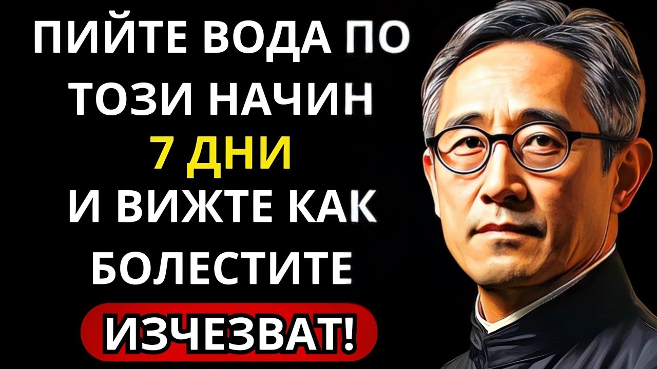 Японски лекар: Пием ВОДА по ТОЗИ начин, за да лекуваме Сериозни здравословни ПРОБЛЕМИ | Кацузо Ниши