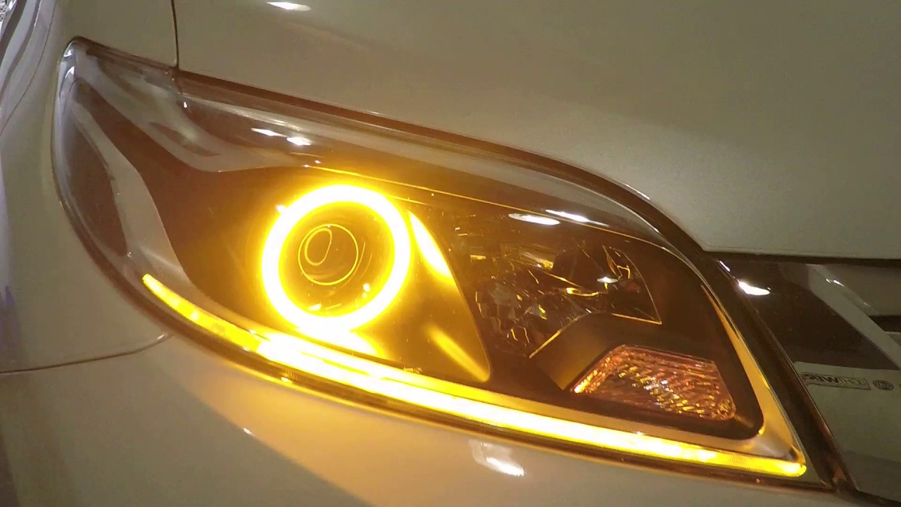 Toyota Sienna - Diode Dynamics HD LED Halos - Strips - Demon Eyes - Custom Headlight