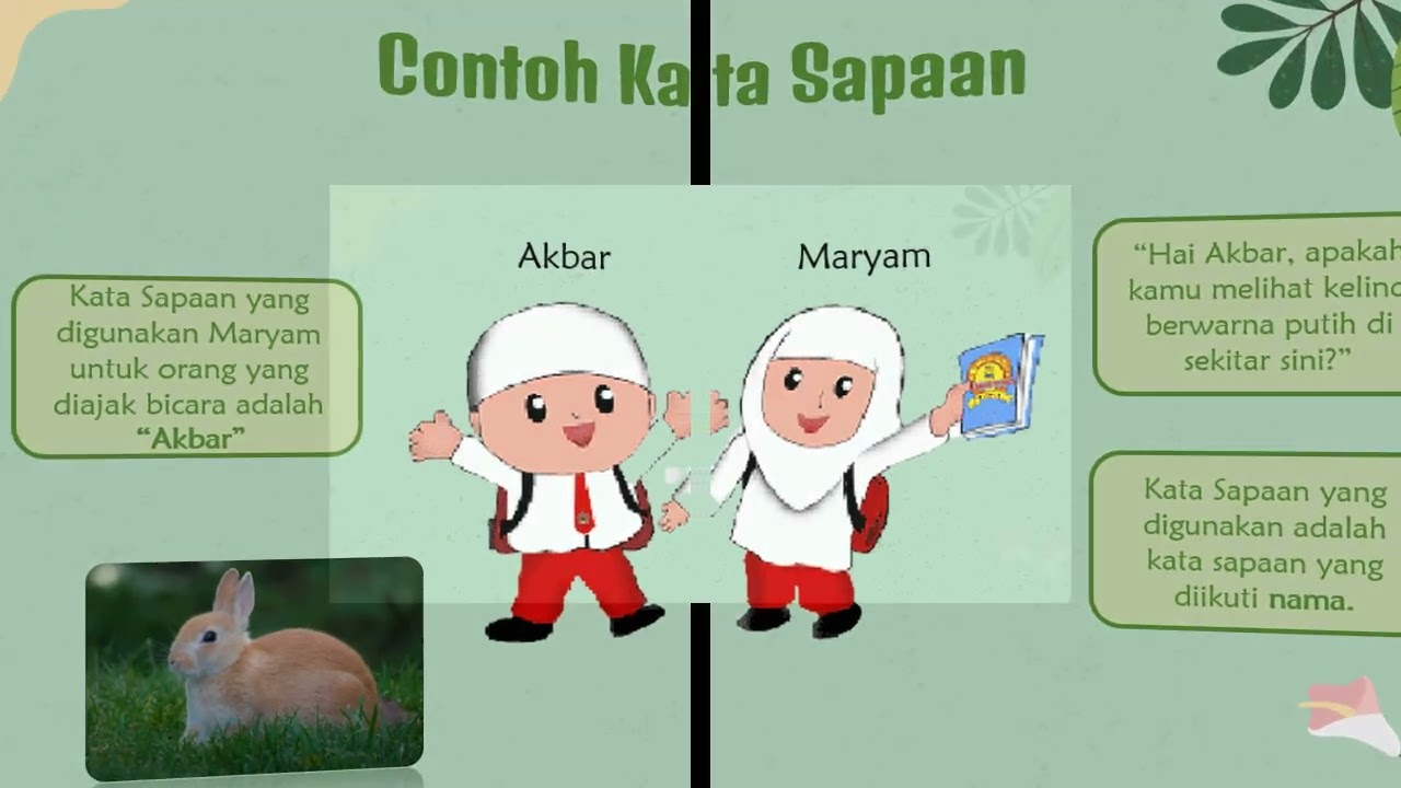 Kata Sapaan dan Kalimat Sapaan 2 Kelas 2 SD Mutual Kota Magelang