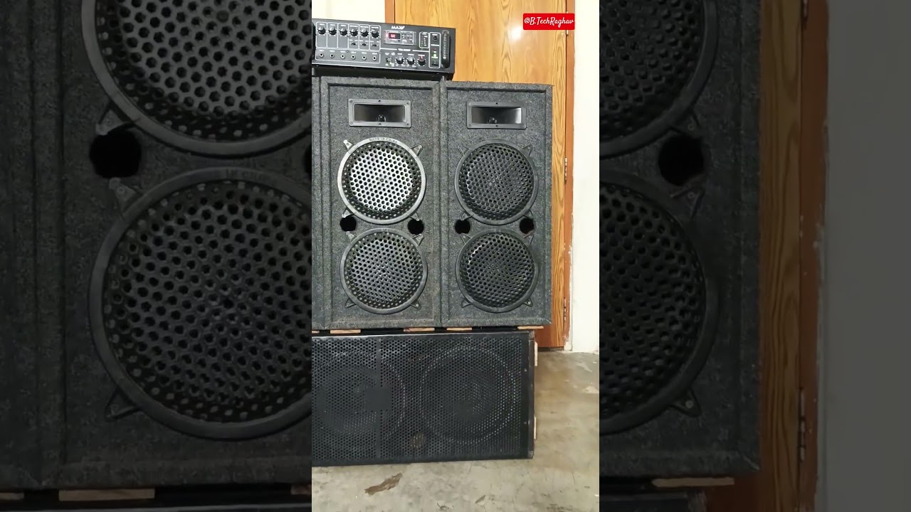10 Ich Speaker Three Box Dj Setup