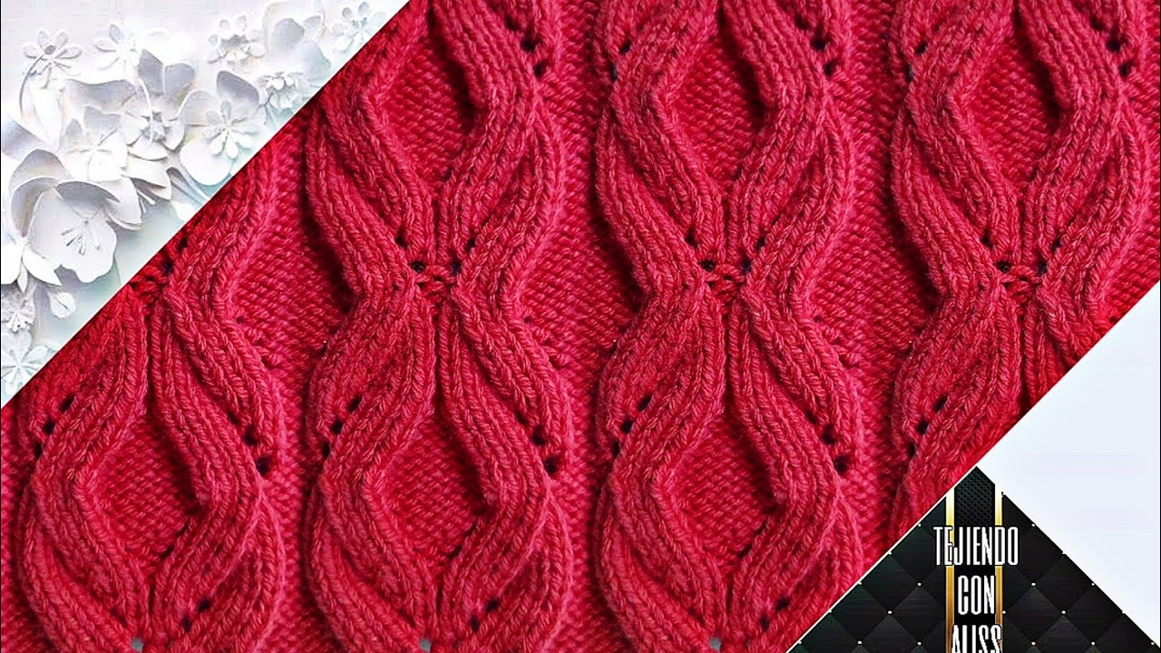 #341 - TEJIDO A DOS AGUJAS / knitting patterns / Alisson Aldave