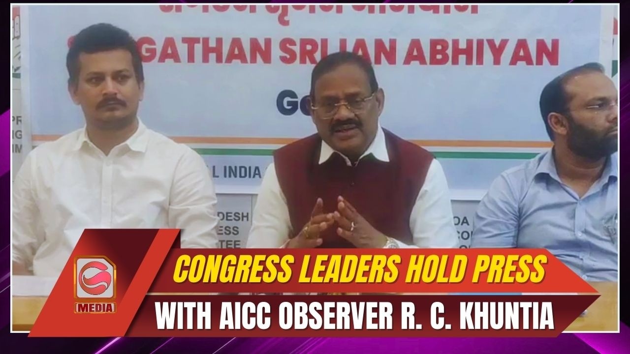 Congress Leaders Hold Press Conference with AICC Observer R. C. Khuntia