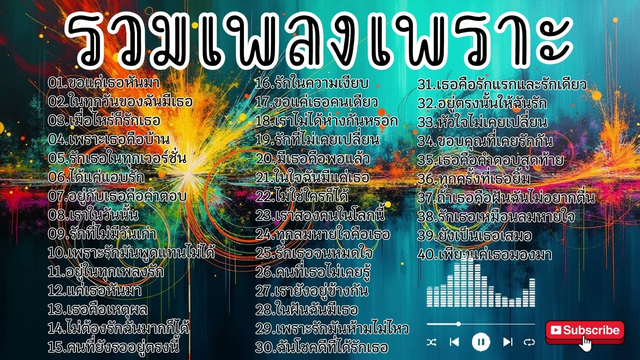 รวมเพลงเพราะฟังยาว ฟังเพลินๆ ฟังทำงาน 2025 | [ Kapook Music ] 🎵