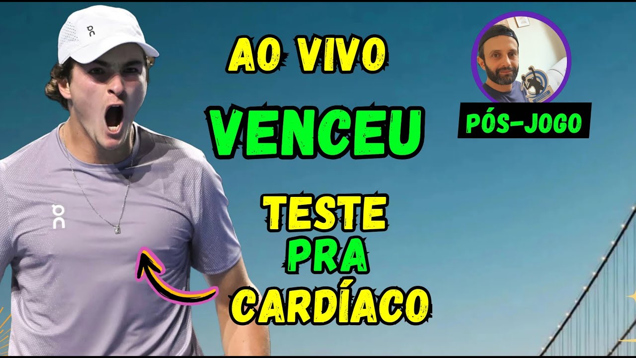 AO VIVO: João Fonseca salva 2 match points, vira contra Khachanov e avança em Indian Wells