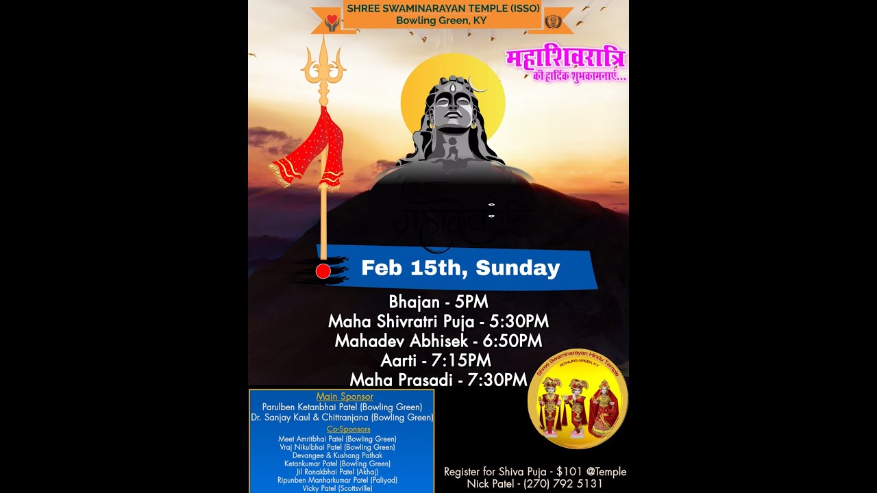 Maha Shivratri 2026 Live @ISSOBGKY