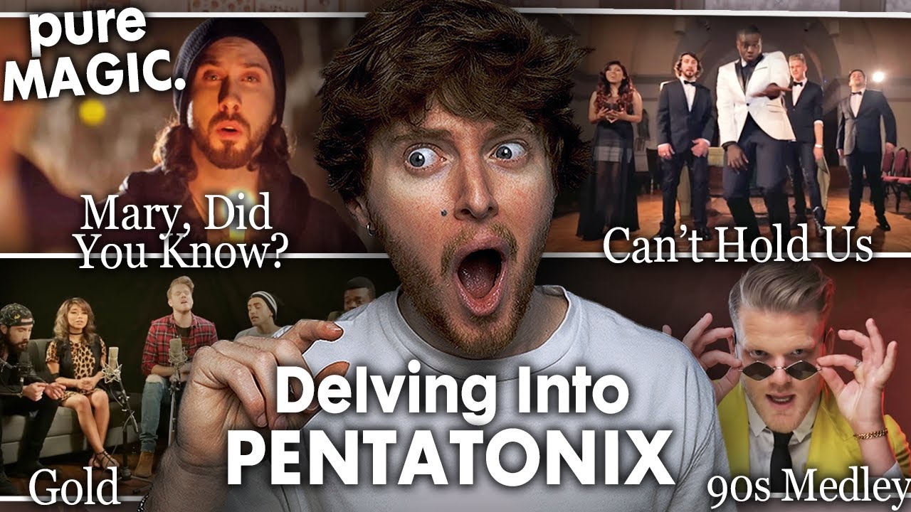 Вникаем в PENTATONIX! (Mary Did You Know, танцевальное попурри 90-х, Can't Hold Us, Gold | Реакция)