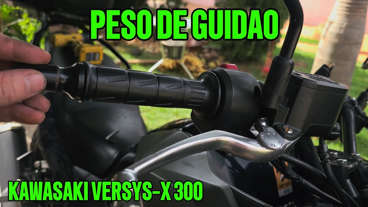 Como remover o peso de guidão da Kawasaki Versys-x 300