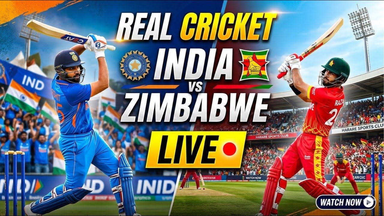 Real Cricket India vs Zimbabwe Watch Live Only On Ansari Sports