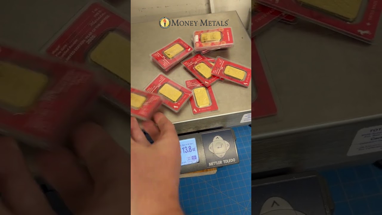 2026 Year of the Horse Gold Bars on the Scale!
