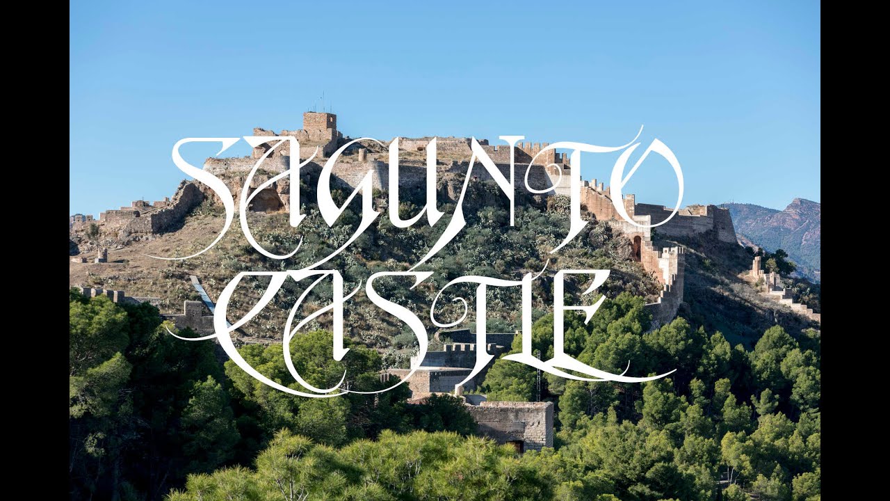 Sagunto castle. Valencia. Walking tour. HD.
