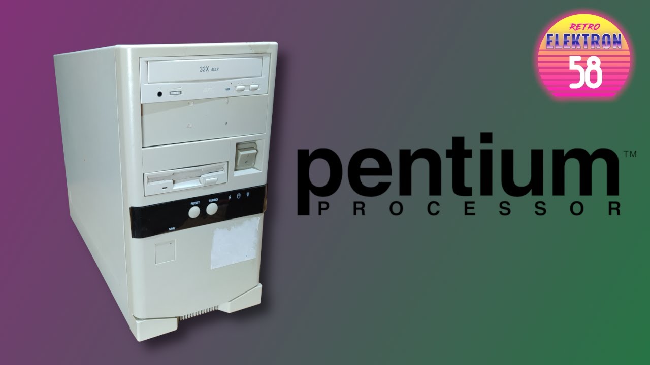 #58 Stary komputer Pentium 1 z lat 90-tych
