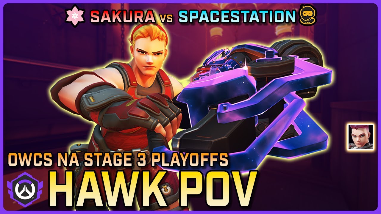 [ Hawk ] DOMINANT Zarya Performance | Sakura vs Spacestation | OWCS NA Stage 3 Playoffs