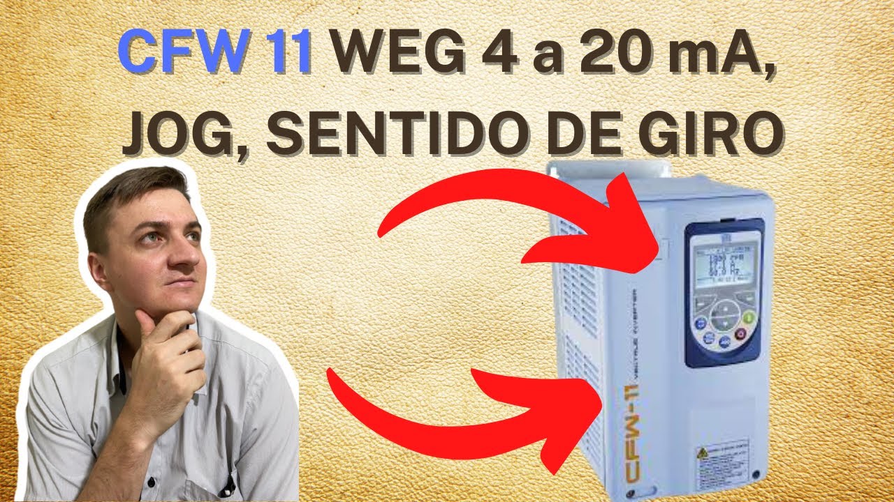 CFW11 WEG 4 a 20mA, JOG, sentido de giro | EducaDrives