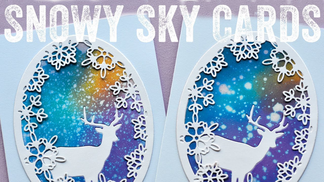 Snowy Sky Cards