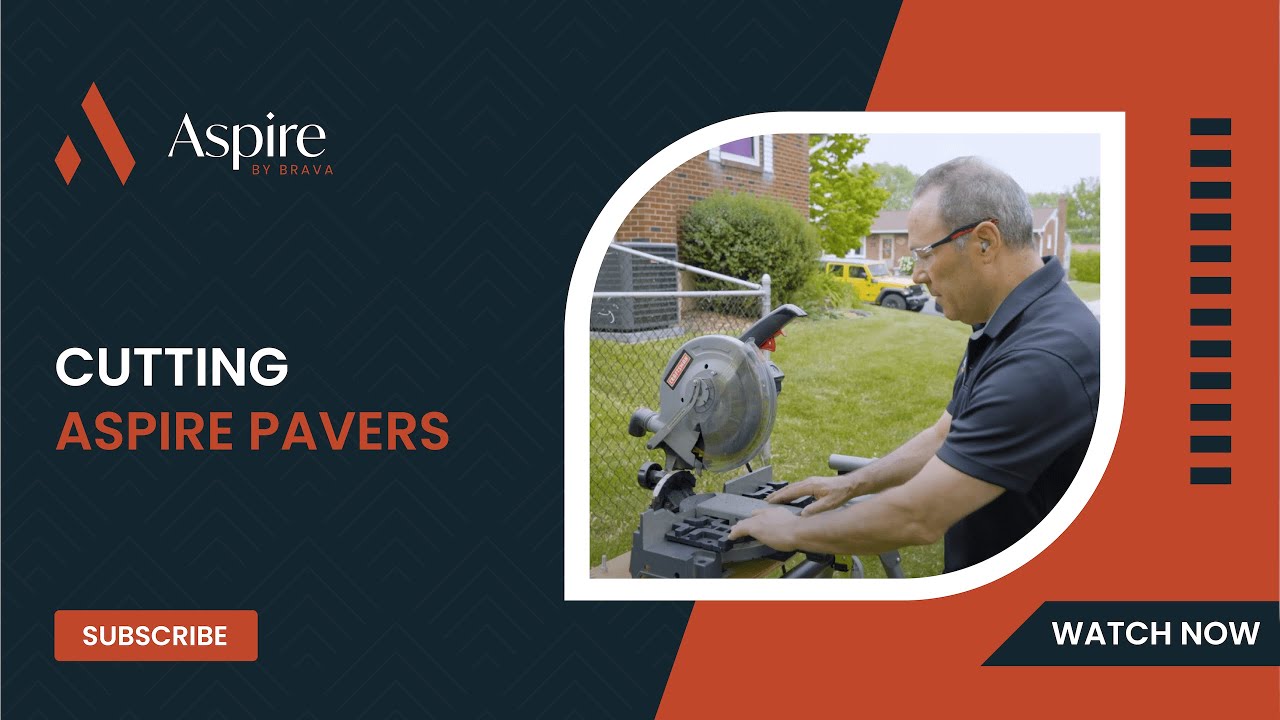 Cutting Aspire pavers