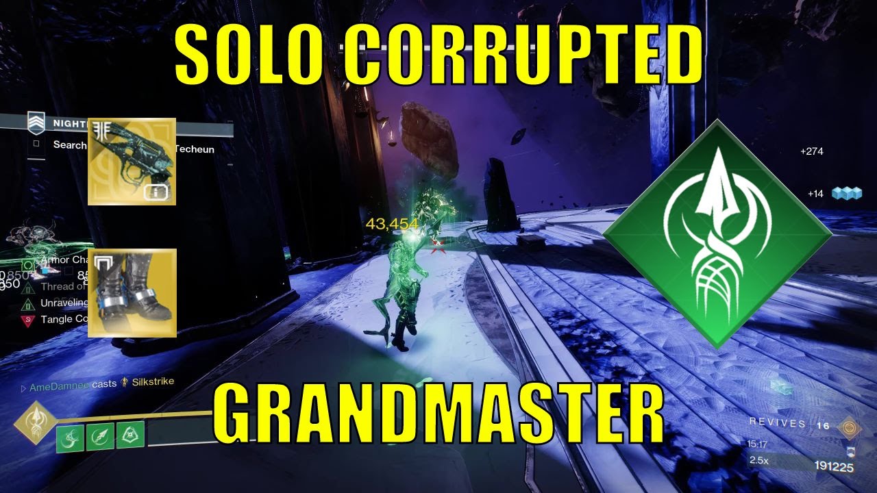 Solo The Corrupted Grandmaster in Less Than 25 Minutes! (24:53) (Platinum) Strand Hunter [Destiny 2]