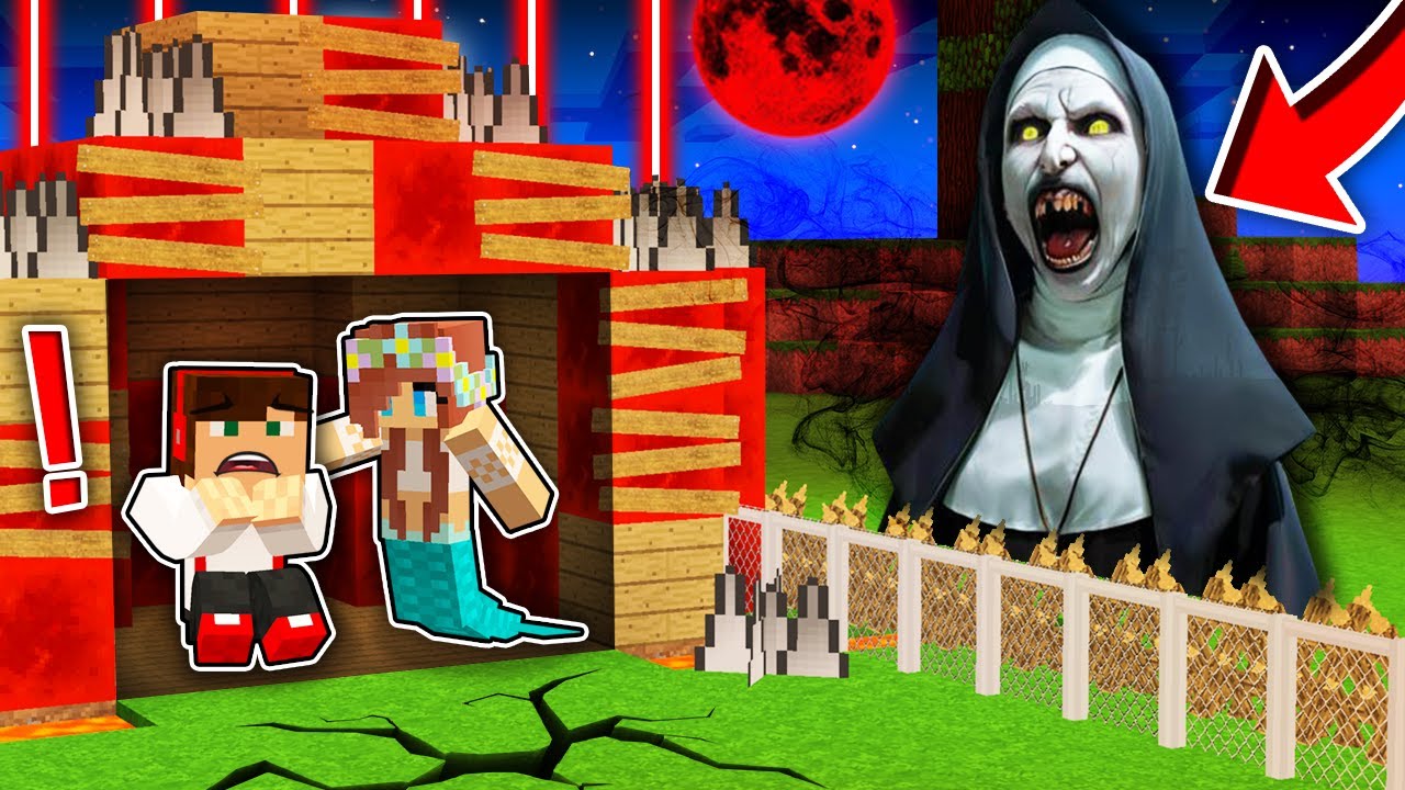 STRASZNA ZAKONNICA 😱 NAWIEDZIŁA NAS W MINECRAFT?! GPLAY & LUMI