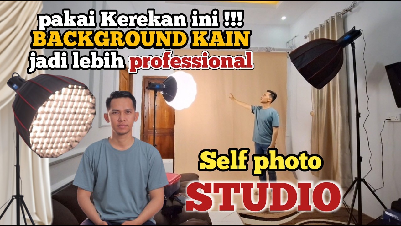 SELF PHOTO STUDIO | DIY Roller Background studio