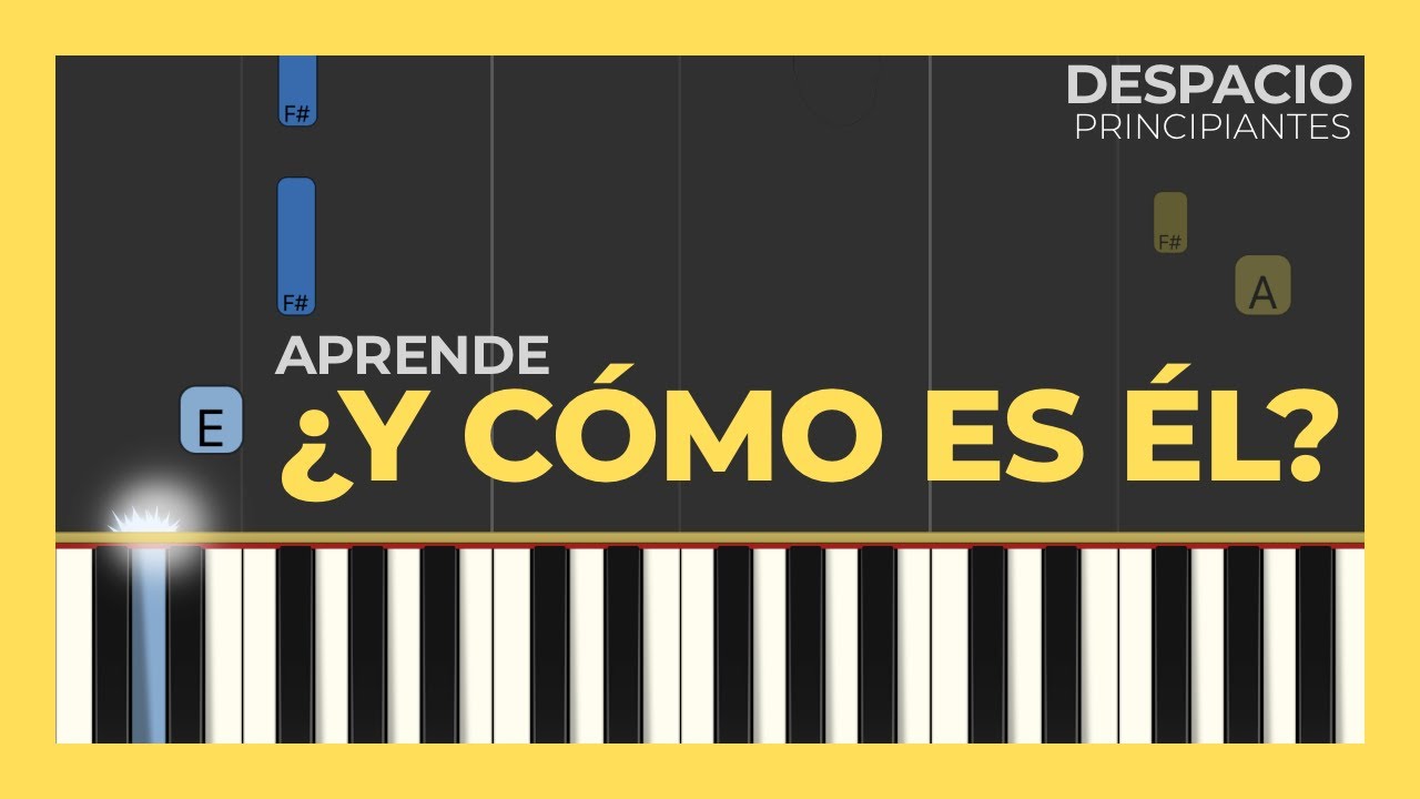 ¿Y CÓMO ES ÉL? - José Luis Perales | Tutorial de piano FÁCIL y LENTO para principiantes en Do (C)