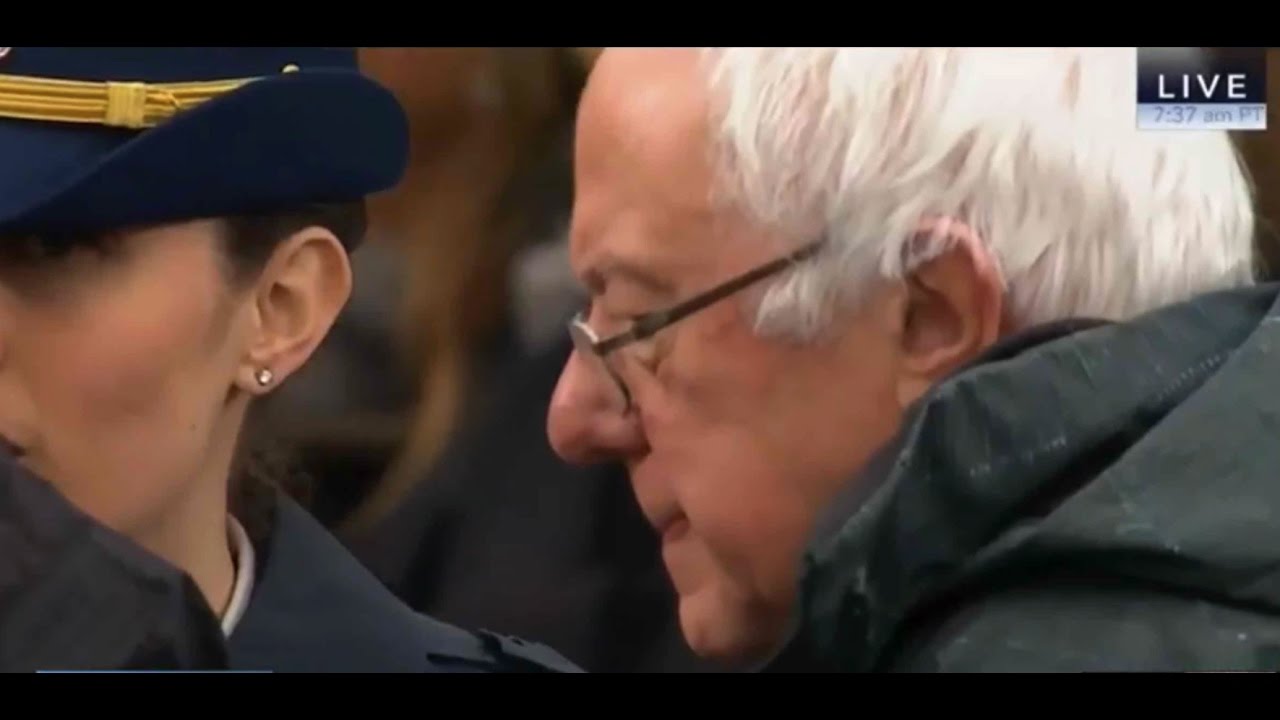 Bernie Sanders At 2016 Inauguration (Several Clips)