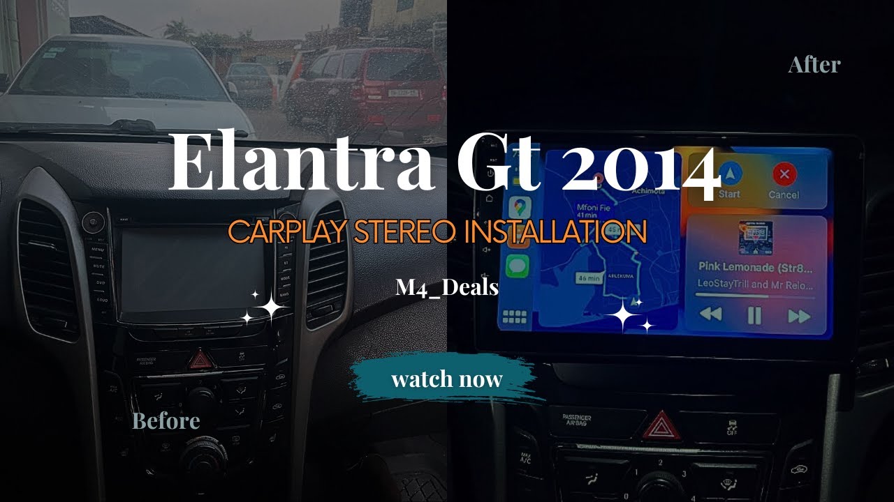 How to install an Android auto and Apple Carplay Stereo System in a 2014 Hyundai Elantra GT