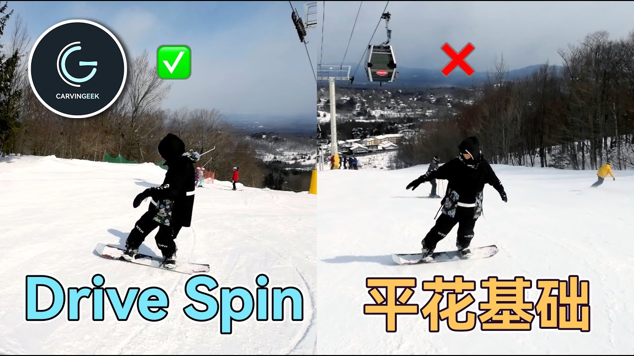 【平衡系】平花基础动作Drive Spin 掰开揉碎教学