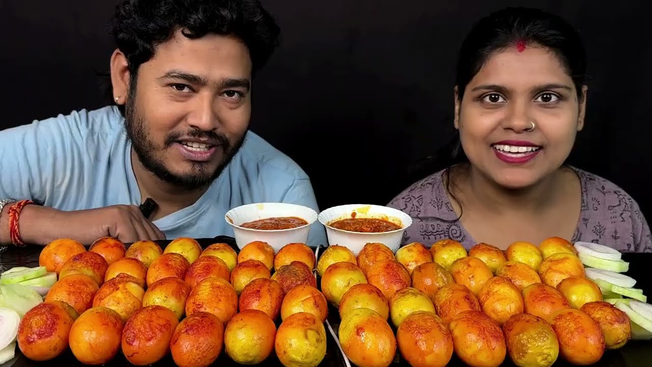 unlimited egg mashala eating challenge