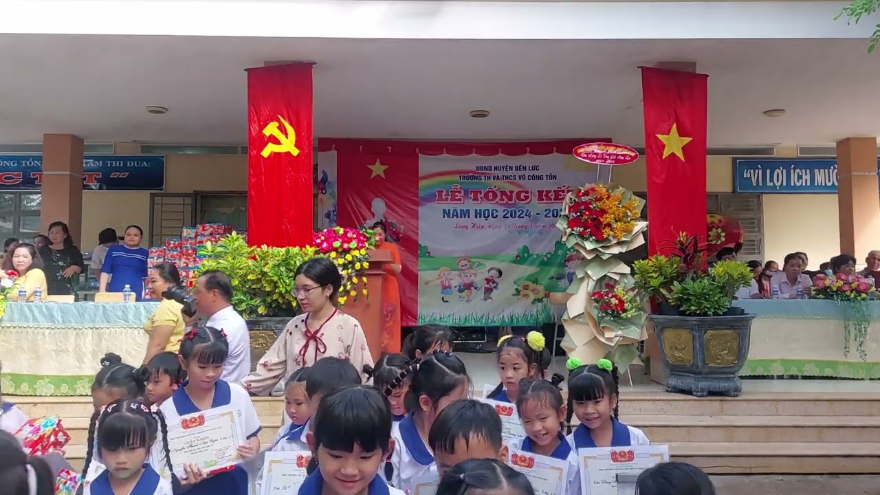 Lễ tổng kết năm học 2024 - 2025 Trường TH&THCS Võ Công Tồn