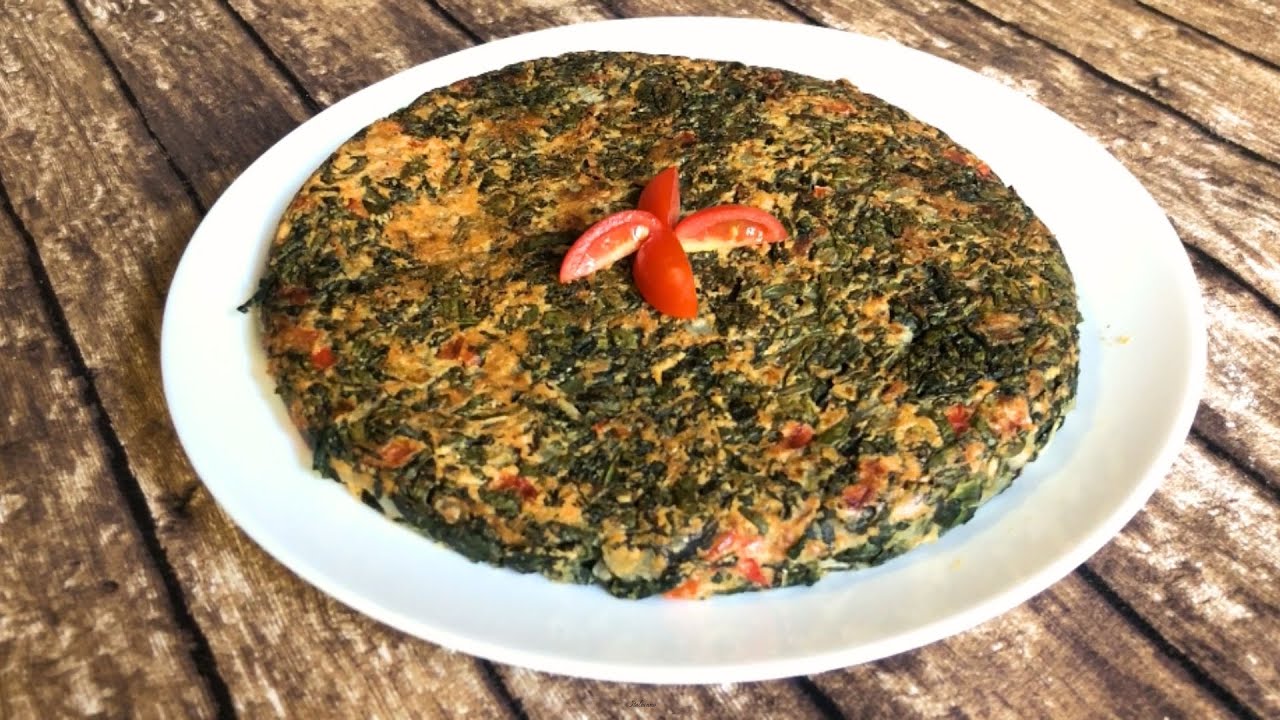 🌿 TORTILLA de ACELGA SIN HUEVO 🐣  VEGANA 🐣