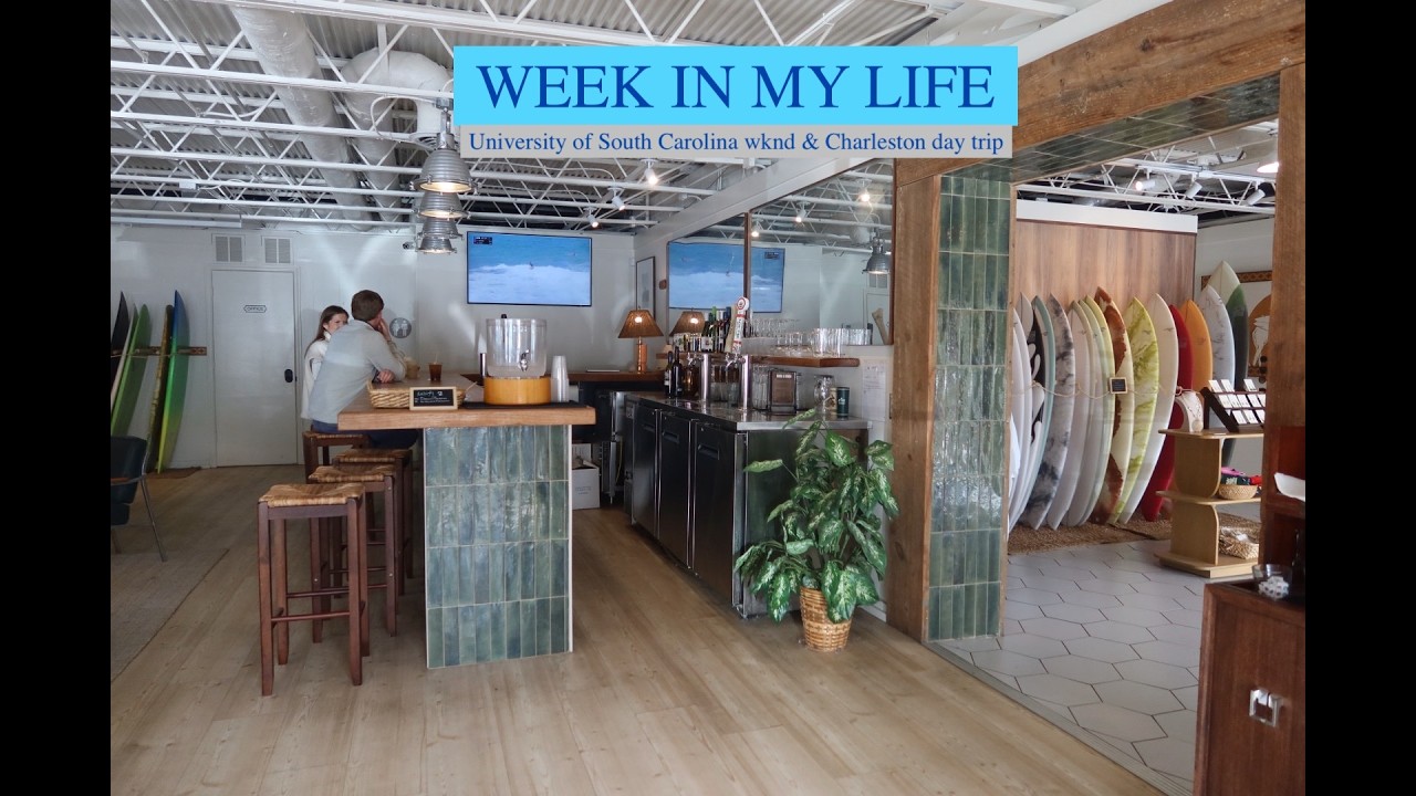 week in my life @ college, charleston day trip, prep for spring break!!