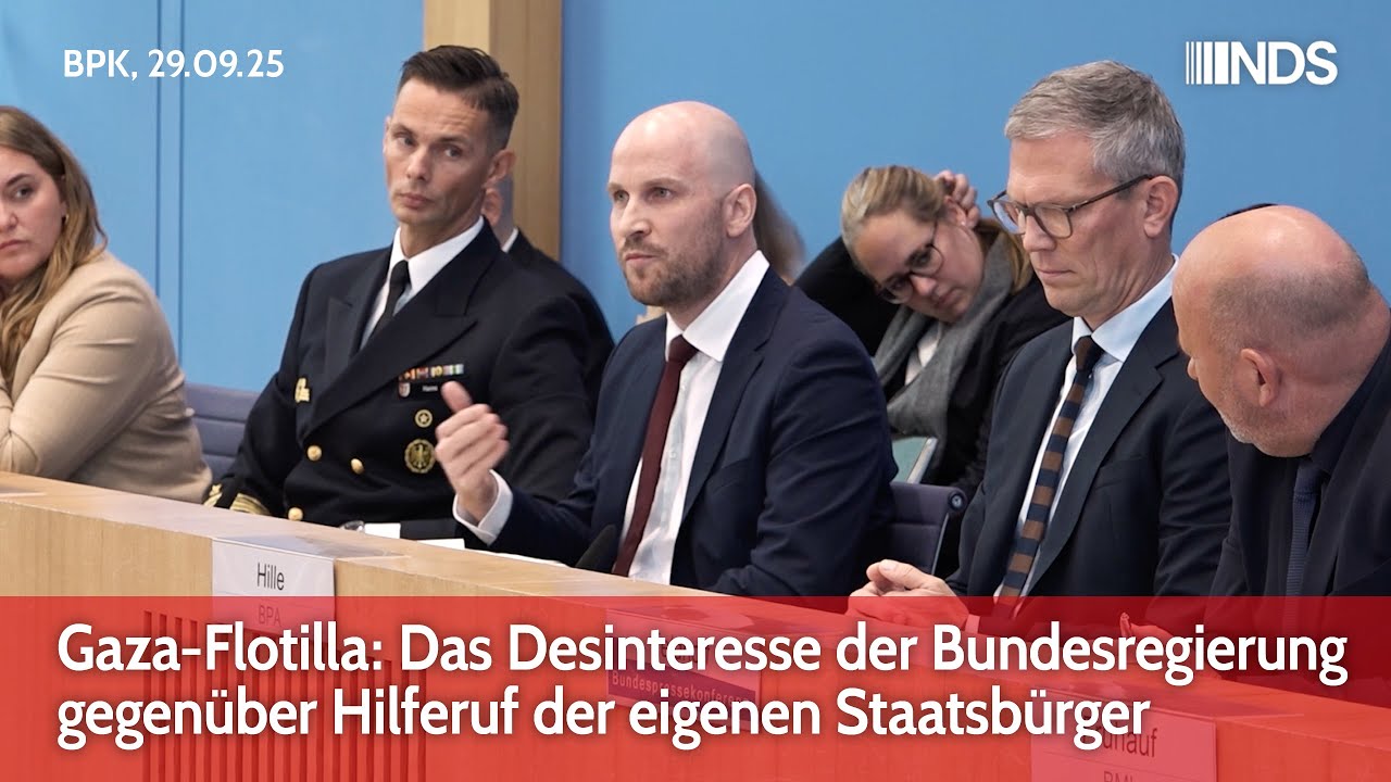 Gaza-Flotilla: Das Desinteresse der Bundesregierung gegen&uuml;ber Hilferuf der eigenen Staatsb&uuml;rger. BPK