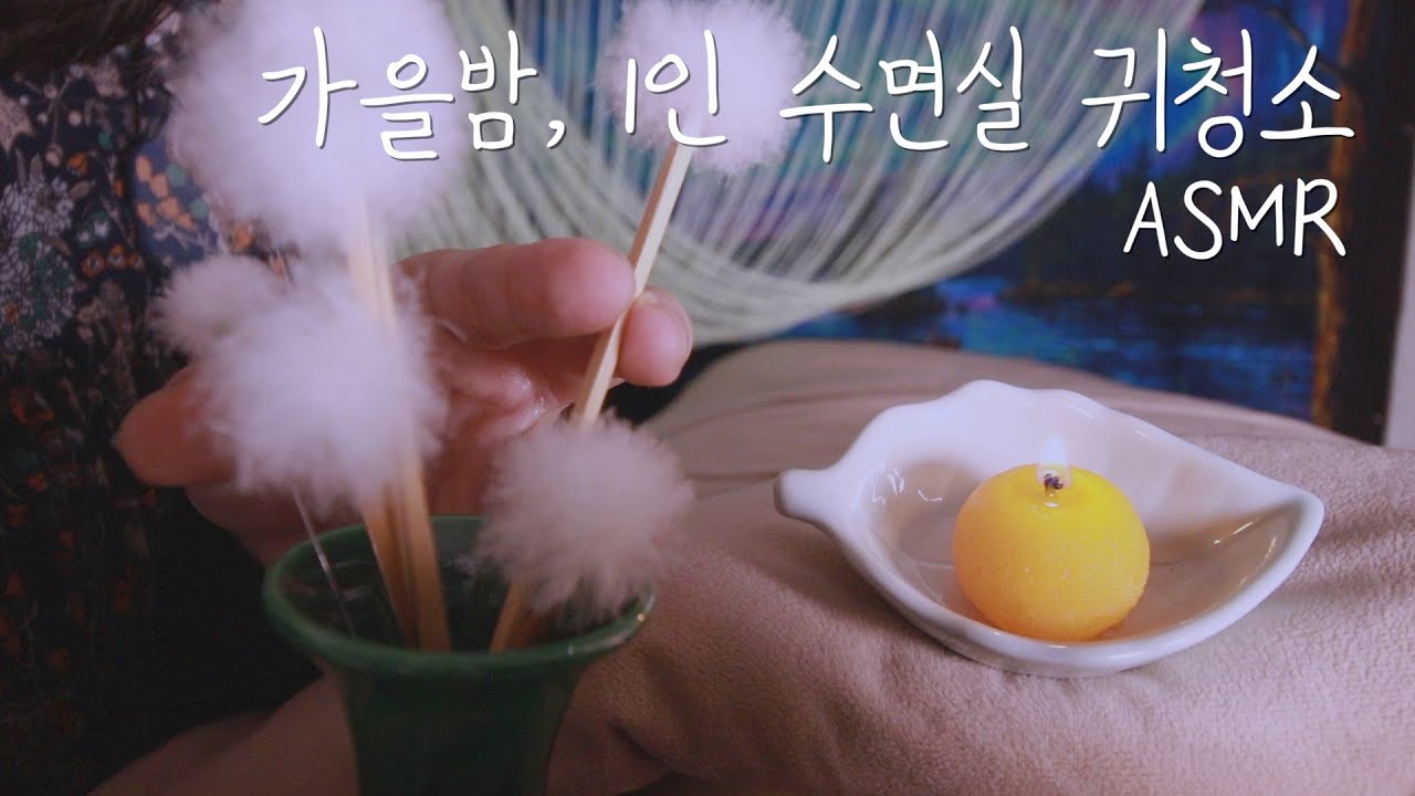 귀청소 ASMRㅣ속삭이는 가을밤 1인 수면실 귀청소ㅣEar Cleaning RP