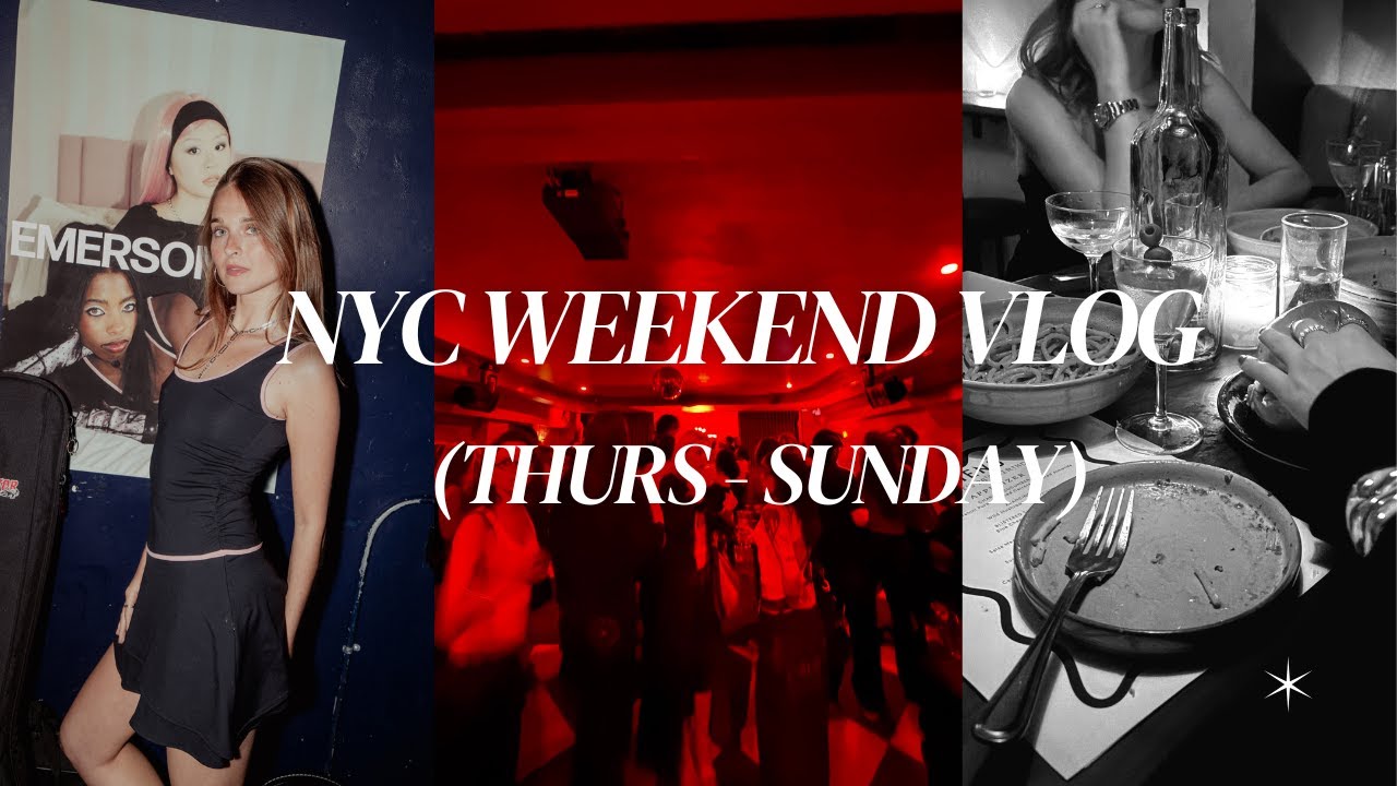 NYC Weekend Vlog (Spontaneous Nights, Rooftop Party, Vintage Shopping etc)