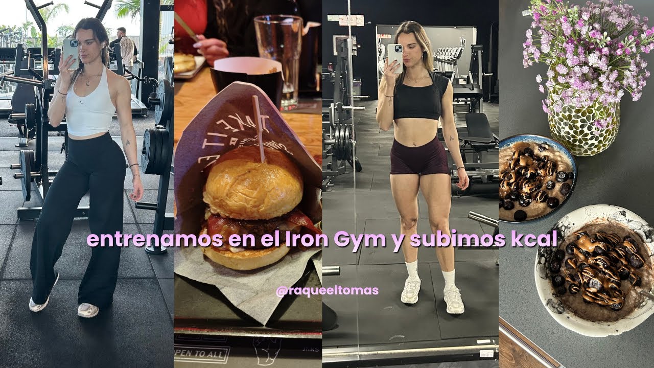 Entrenamos en el Iron Gym, muy contenta con el volumen y subimos calorías