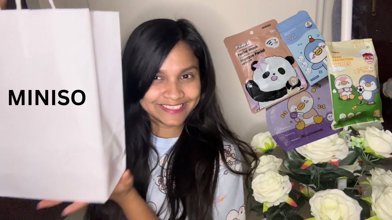 Huge MINISO haul…!!! *trying cute stuff*