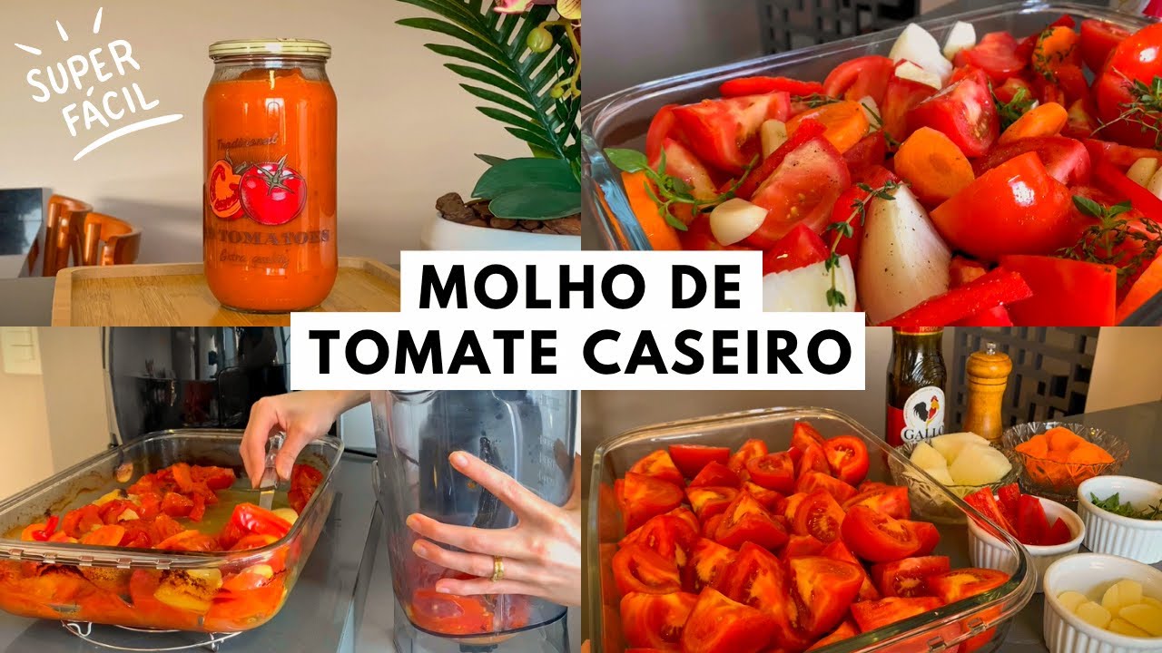 MOLHO DE TOMATE CASEIRO ✨Super versátil pra usar em receitas